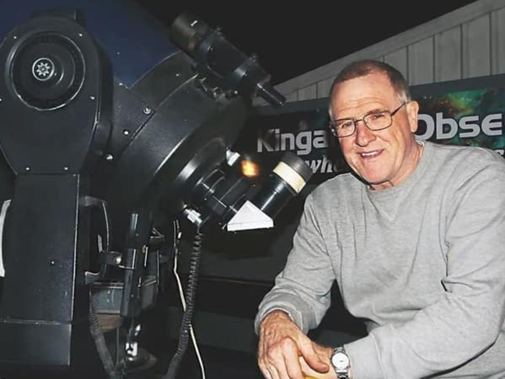 Astronomer James Barclay at the Kingaroy Observatory.