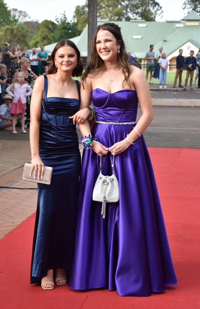 Haylee Campbell and Bella Brimblecombe at the Toowoomba Anglican School formal on November 17, 2023. Photo: Jarrard Potter.