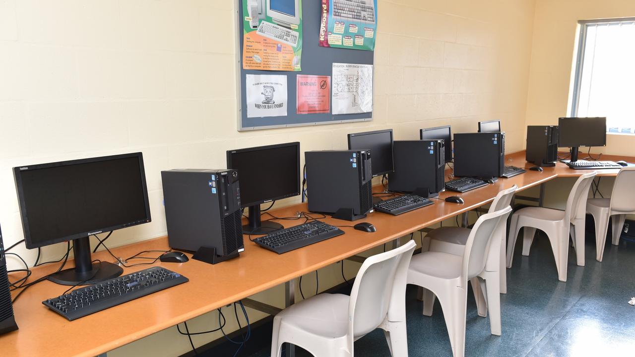 Maryborough Correctional Centre computer room.