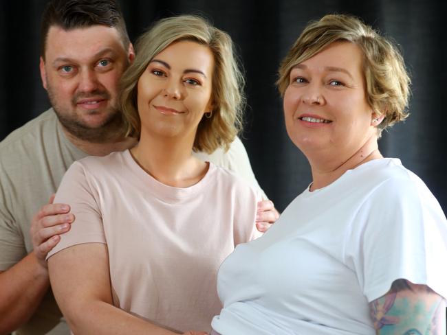 Jess and Anthony Armistead are having a baby carried by surrogate - Jess' sister Kylie. But at the birth, Anthony is not looking like he will be allowed to be there due to coronavirus restrictions. picture: Glenn Ferguson