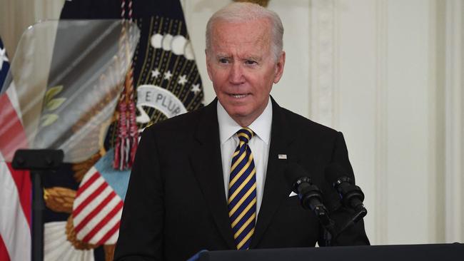 Joe Biden is facing disaster at the mid-terms. Picture: AFP.