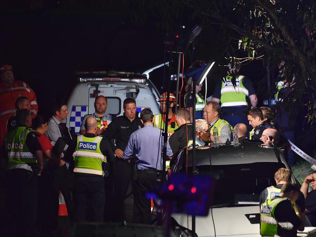 Emergency services at the scene. Picture: Jason Edwards