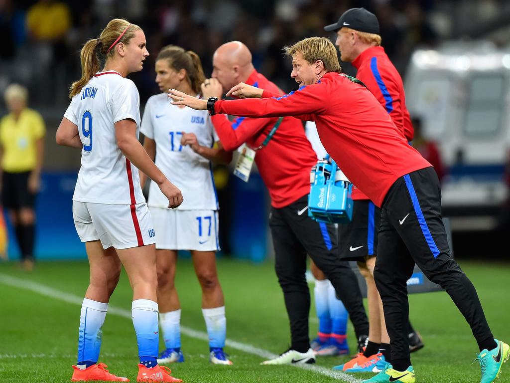 Tony Gustavsson was the assistant coach for the United States Women’s team before taking on the Matildas job. Picture: Pedro Vilela/Getty Images