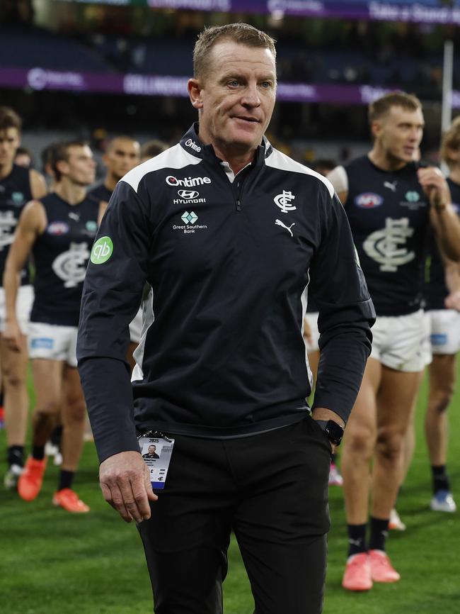 Is Michael Voss the man to lead Carlton? Picture: Michael Klein