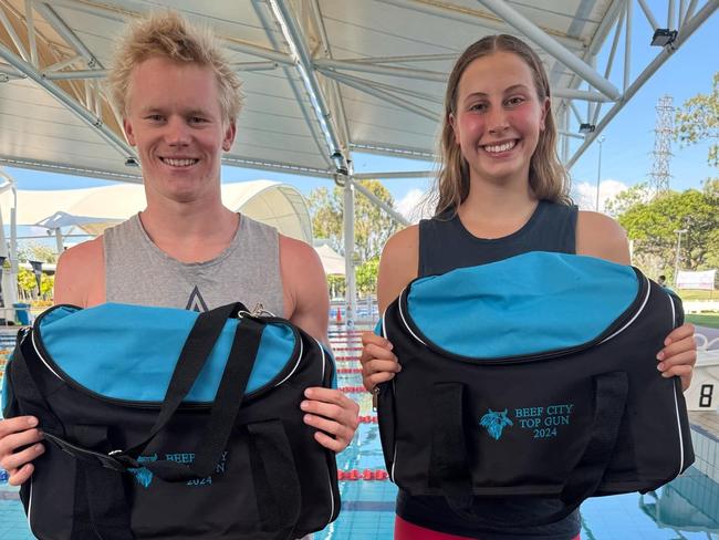 Beef City Carnival Top Gun winners Lachlan Kuss and Amelie Smith.