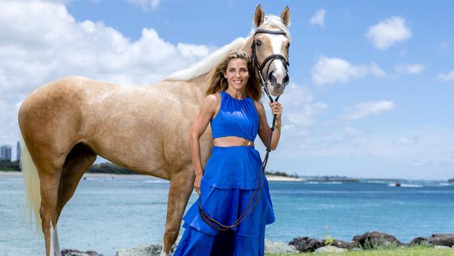 Magic Millions ambassador Elsa Pataky ahead of the show jumping and polo events on the Gold Coast. Picture by Luke Marsden.