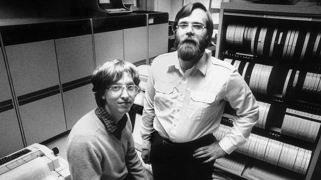 Microsoft founders Bill Gates and Paul Allen in 1981.