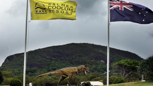 Palmer’s Coolum resort became a dinosaur park and then closed. Picture: Glenn Barnes