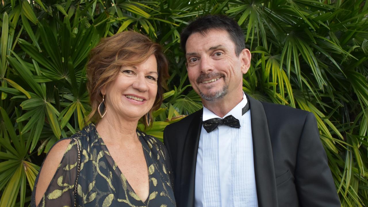 Karen Bowey and Skopit representative John Bowey at the 2020 Queensland Mining Awards at the MECC, Mackay, on Wednesday September 23. Picture: Zizi Averill