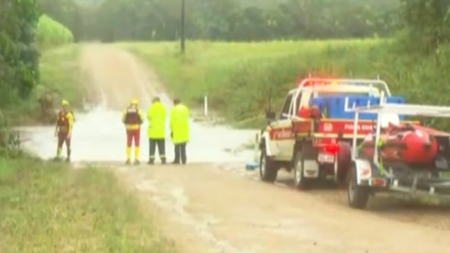 The body of a 31-year-old woman was found inside a submerged car north of Mackay on Wednesday morning. Picture: Channel 7