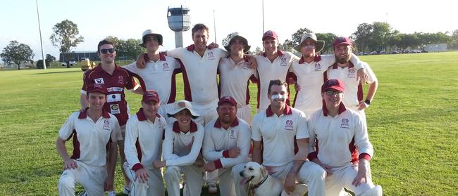 The Centrals first grade cricket team that won the 2020 Harding-Madsen Shield Ipswich grand final against Laidley. Picture: David Lems