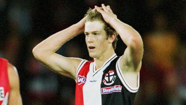 A young Nick Dal Santo at St Kilda.