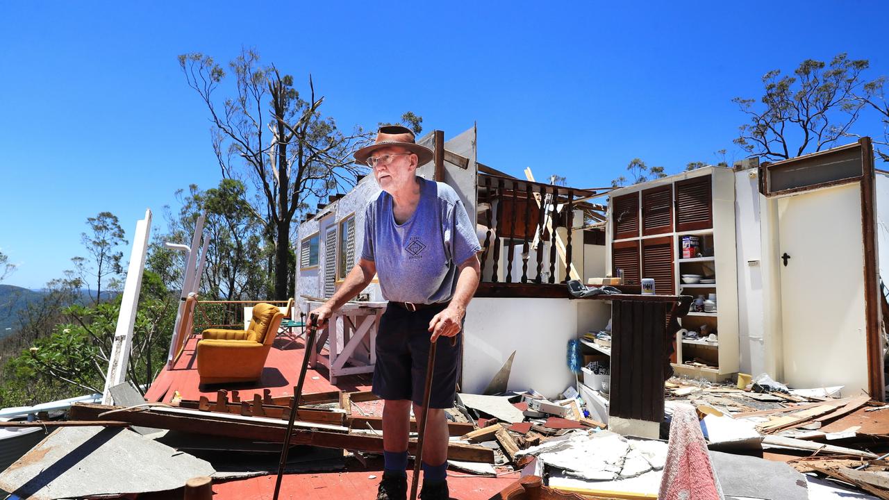 Len Latours’ home was totally destroyed by a tornado on Christmas night. Picture: NCA NewsWire / Scott Powick