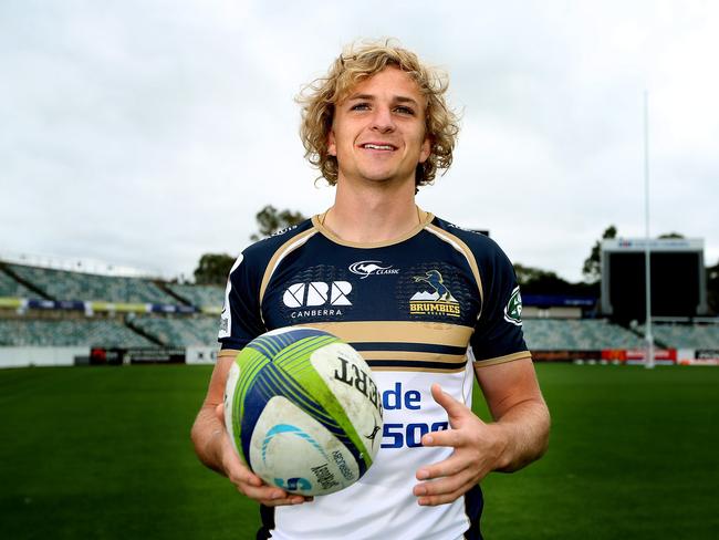 Brumbies halfback Joe Powell at GIO Stadium. Picture: Kym Smith