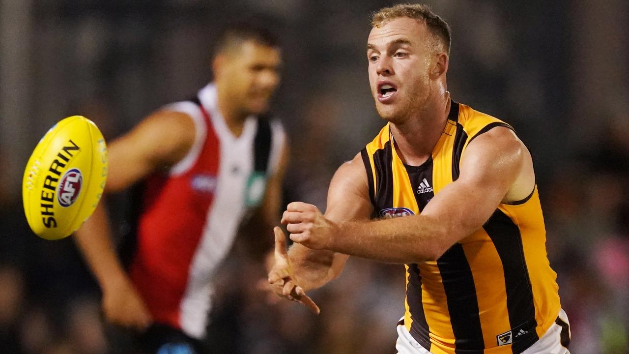 Tom Mitchell was up to his old tricks on Thursday night. Picture: AAP Images