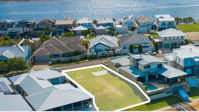 The record land sale at 22 Portside Crescent, Port Macquarie. Pic Supplied