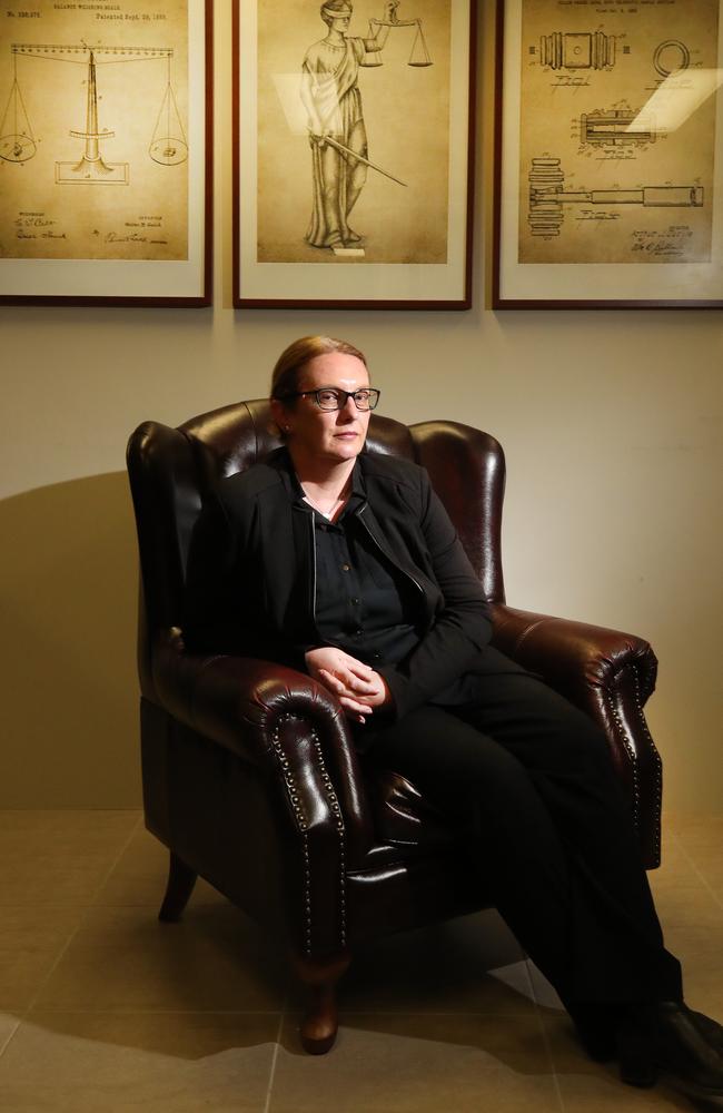 Criminal lawyer Jodi Allen at her Southport Chambers. Picture: Glenn Hampson