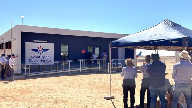 Opening of the William Creek telehealth centre in South Australia. Picture: Mark Day