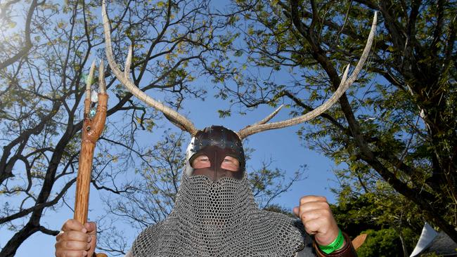 Townsville Medieval and Fantasy Festival 2024 at Cluden. Sean (Wombat) Lynch. Picture: Evan Morgan