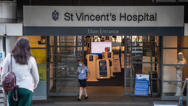 Staff at St Vincent’s have urged people to be kind to staff and remain patient. Picture: Julian Andrews.