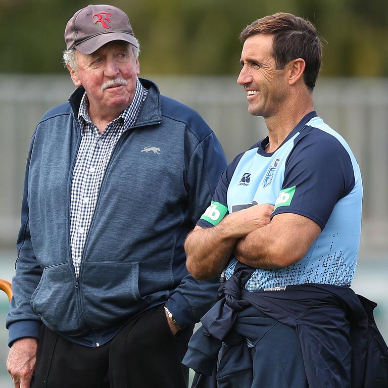 Ryan and Andrew Johns have maintained a close relationship from their time together at Newcastle. Picture: Brett Costello