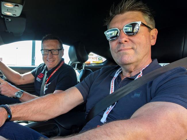 New Supercars owner Barclay Nettlefold (dark shirt, right) at the Bathurst 1000. New Supercars owner Barclay Nettlefold at the Bathurst 1000.  Pictured with Holden legend Mark Skaife, (left).