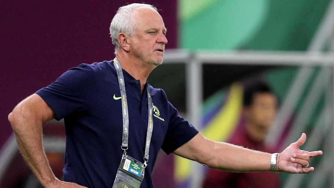 Graham Arnold stood tall throughout qualification. Picture: Mustafa Abumunes/AFP