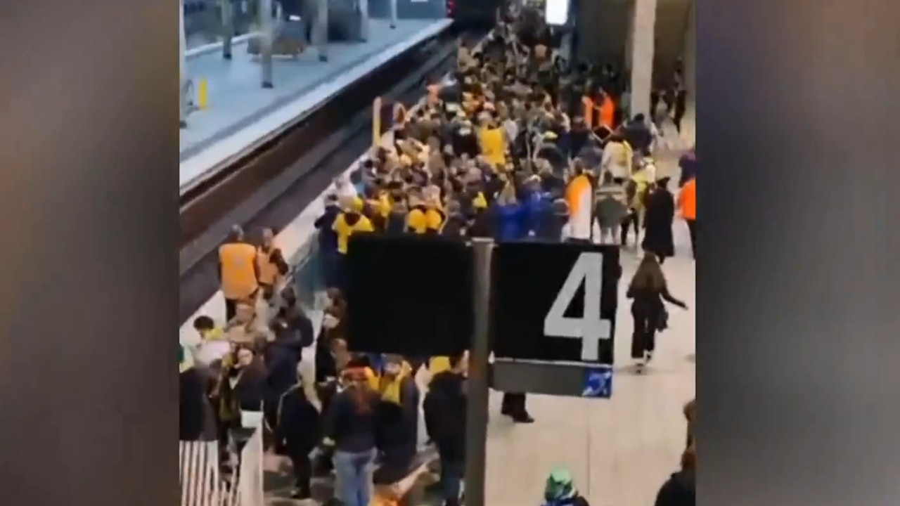 Matildas fans stranded after significant train delays in Sydney