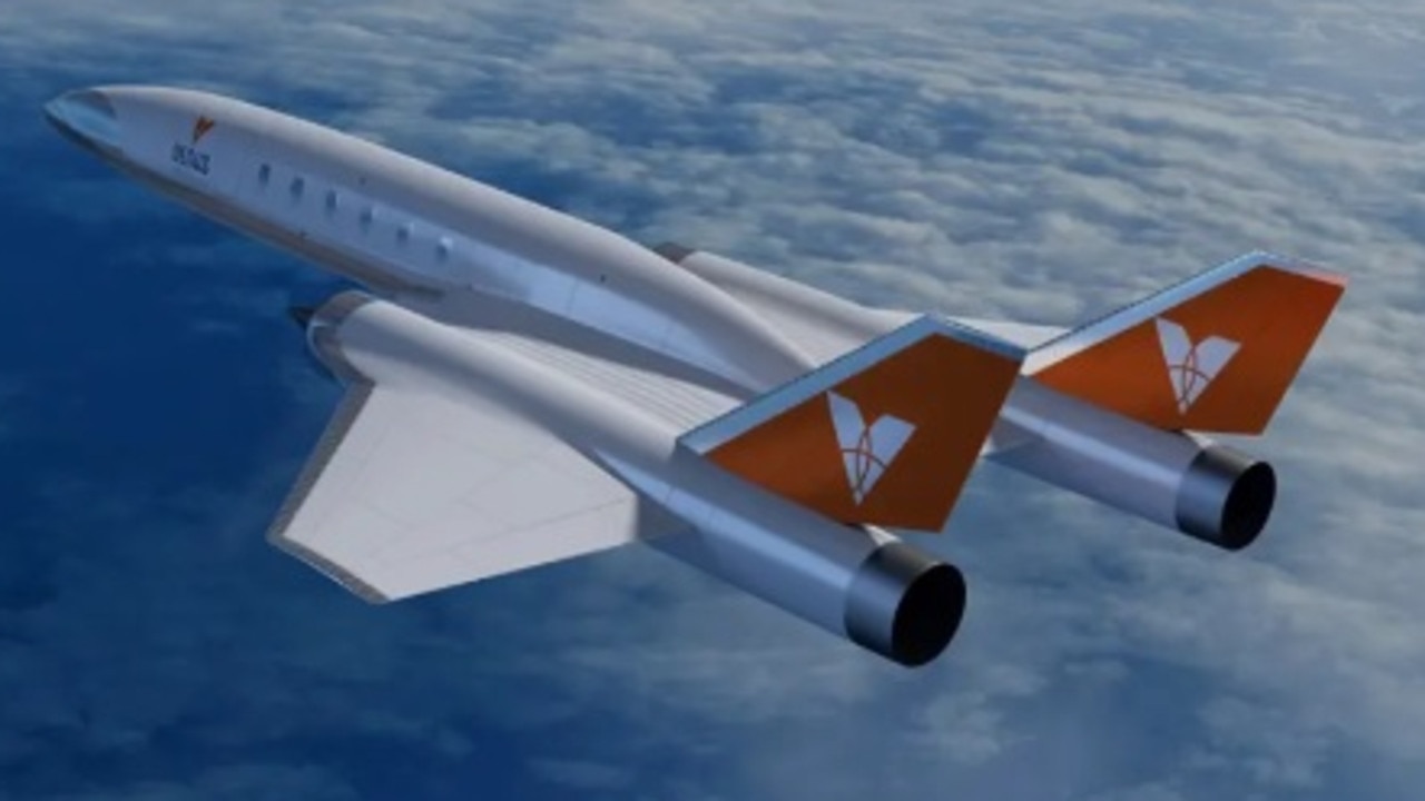 Venus Aerospace, a Texan aerospace company, is working on building a hypersonic jet, the Stargazer, that would travel at about six times the speed of sound and reach new altitudes. Picture: Venus Aerospace