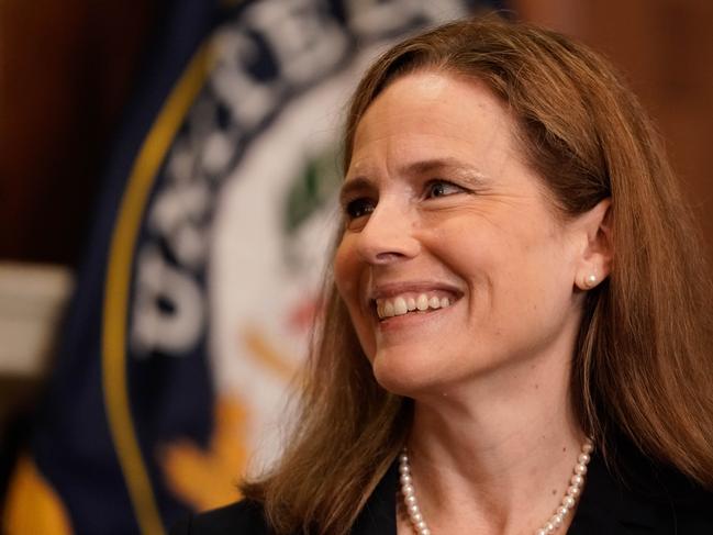 Judge Amy Coney Barrett, President Donald Trump's nominee for Supreme Court. Picture: AFP