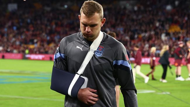 Tom Trbojevic was injured playing for the Blues. Picture: Getty