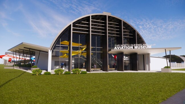 FNQ Aviation Museum's concept image. The museum is proposed to be constructed at the western end of Mareeba Airport.