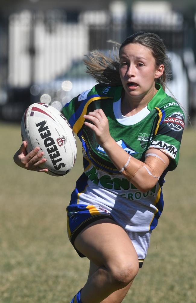 North Queensland U17 girls rugby League Championships. Townsville against Far North Queensland. Townsville's Logan Roncato. Picture: Evan Morgan