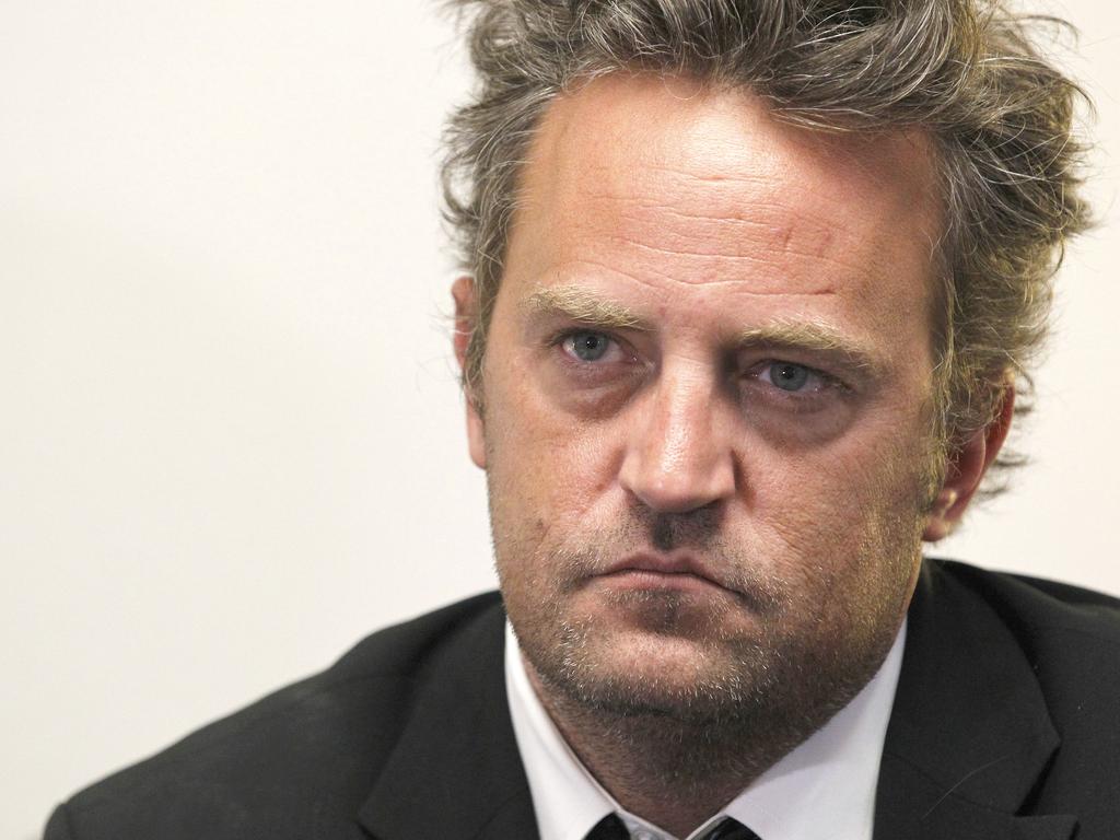 Matthew Perry when he was spokesman for the National Association of Drug Court in Washington in 2011. Picture: AP Photo/Haraz N. Ghanbari