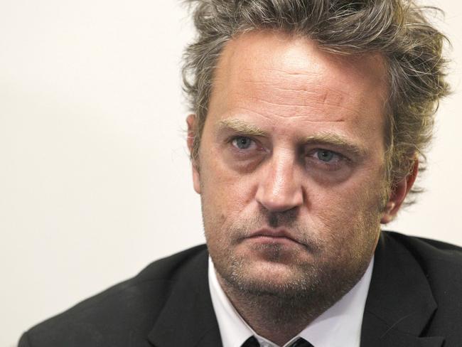 Matthew Perry when he was spokesman for the National Association of Drug Court in Washington in 2011. Picture: AP Photo/Haraz N. Ghanbari