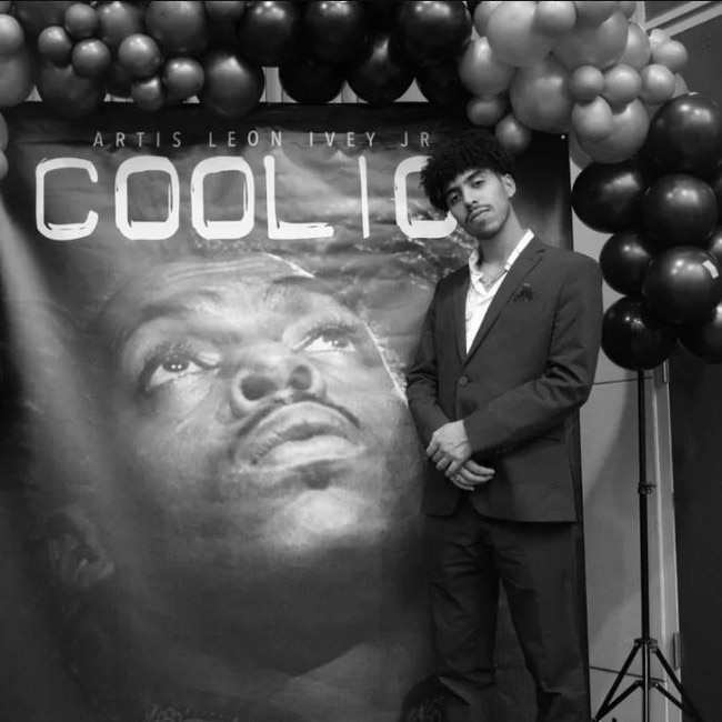 Coolio’s son Melan AKA Pharaoh Santana posted this photo from Coolio’s funeral. Picture: Instagram / Pharaoh Santana