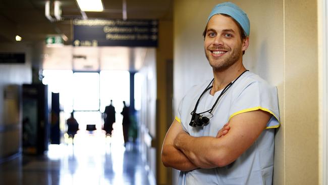 Dr Anders Sideris will spend 12 months researching cancers of the head and neck, ear, nose and throat. Picture: Sam Ruttyn