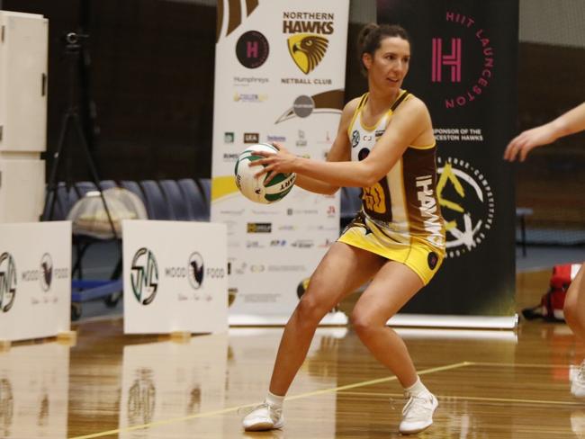 Tessa Coote in action for Hawks this year. Picture: Jess Stevenson