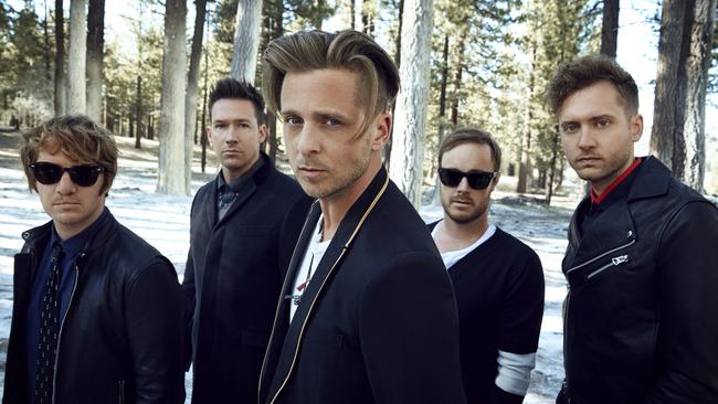 Before you all start ranting on Twitter, this is American band One Republic and they’re performing at the NRL Grand Final. Picture: Supplied/Thrive PR