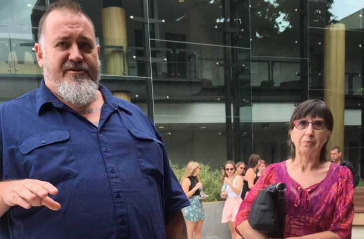 Dieter Clarke and his mother Cheryl Frost face an anxious wait on court sentence.