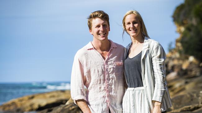 Australian Olympic swimmer Bronte Campbell with her boyfriend Benfield Lainchbury. Picture: Dylan Robinson