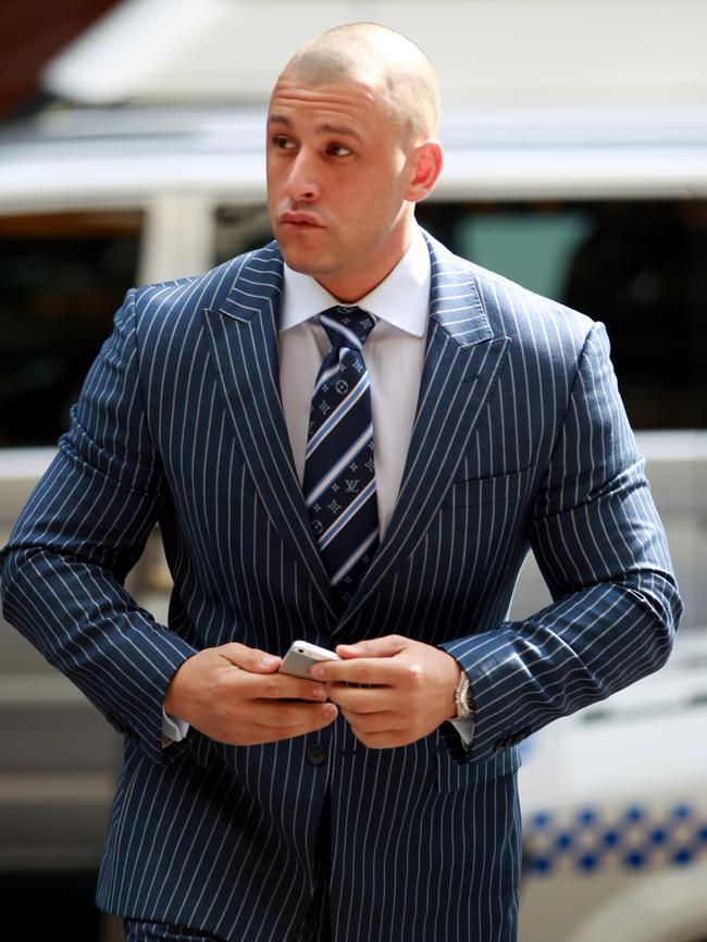 Pasquale Barbaro enters the Downing Centre in Sydney.