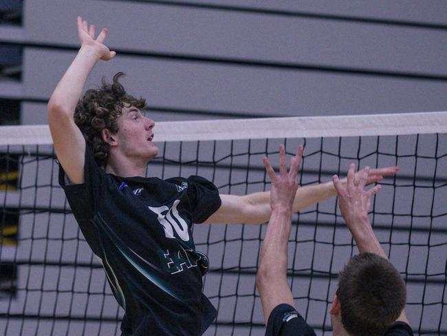 Reynella V Carrum Downs in the Australian Volleyball Schools Cup is being played at the Gold Coast Sports and Leisure Centre in Carrara. Picture: Glenn Campbell
