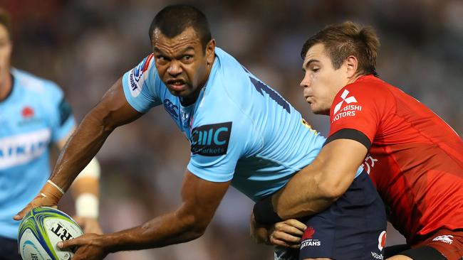 Waratahs centre Kurtley Beale looks for support against the Sunwolves. Picture: Getty Images 