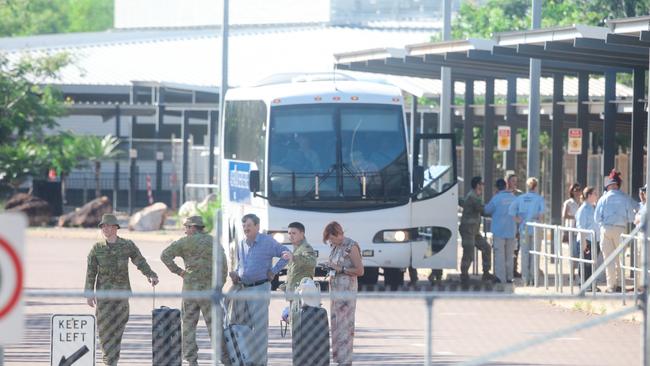 Evacuees from the Diamond Princess were later released from quarantine in the Howard Springs facility on March 5. PICTURE: GLENN CAMPBELL