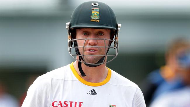 South Africa captain AB de Villiers. Picture: Gregg Porteous.