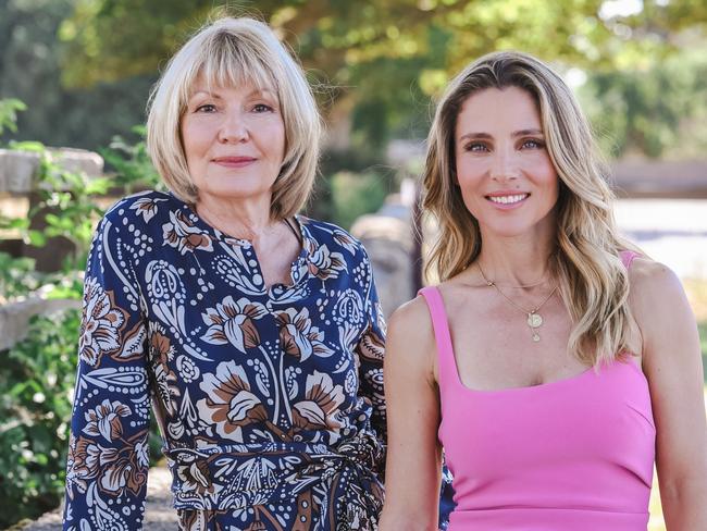 (L-R) Katie Page-Harvey and ambassador for Magic Millions showjumping, Elsa Pataky at Beaufort Polo Club in Tetbury, UK, on Monday, Aug. 9, 2022. PIC: Magic Millions