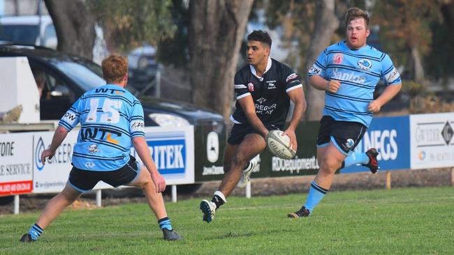 Moree Bulls taking on Narrabri Boars. Picture: Moree Rugby Club Facebook