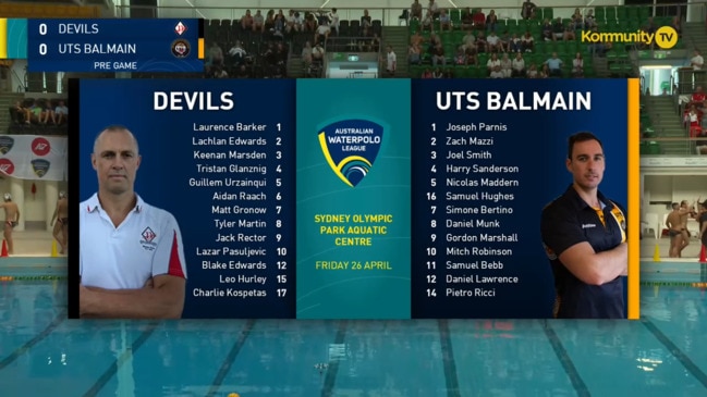 Replay: Drummoyne Devils v UTS Balmain (Men's Semi-Final) - Australian Water Polo League qualifying and semi finals