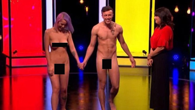 Contestants bare it all on Naked Attraction. Picture: Channel 4